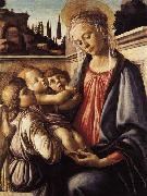 Madonna and Child and Two Angels, Sandro Botticelli
